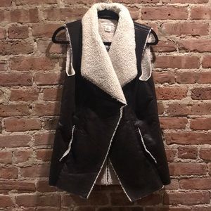 Faux Leather Vest